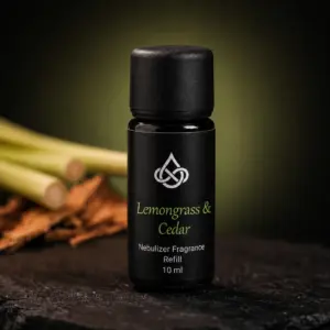 Drip of Infinity Lemongrass & Cedar Nebulizer Nachfüllflasche Nahaufnahme mit Lemongrass, frisch-holziger Raumduft Wien