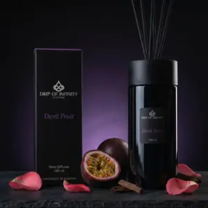 Drip of Infinity Devil Fruit Reed Diffuser Wien, sinnlicher Raumduft mit Maracuja und Amber